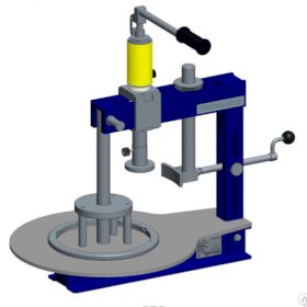 Стенд для правки автомобильных дисков 