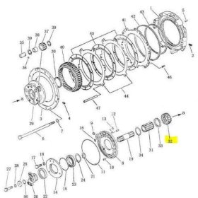 Шестерня солнечная 16Y-15-00014 б/у