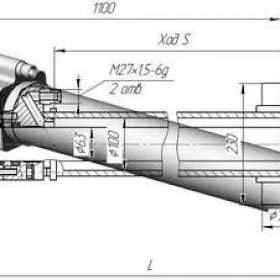 Гидроцилиндр для трубоукладчика ТР-12, ТР-20 ГЦ-100.63х900.31