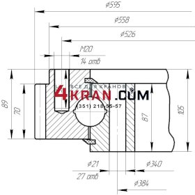 Опорно поворотное устройство ОПУ 595С CS Machinery CSS 707