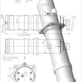 Гидроцилиндр ЦГ-125.100х580.55-04