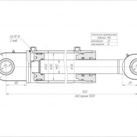 Гидроцилиндр ЦГ-120.60х1020.11