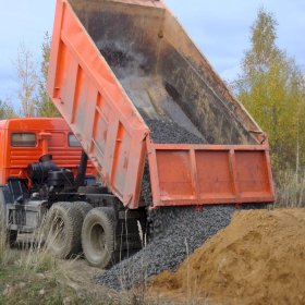 Щебень песок с доставкой напрямую с карьера