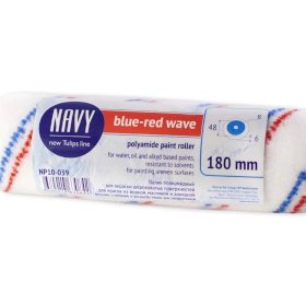 Валик нейлон Navy Blue-red, 180 мм
