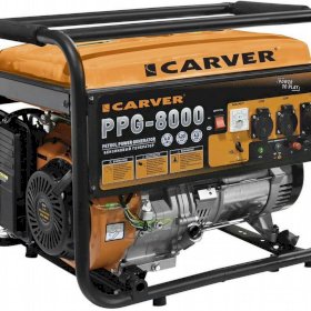 Генератор бензиновый 6.5 кВт Carver PPG- 8000