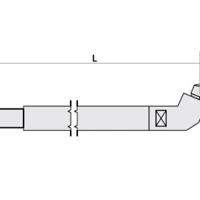 Нижнее плечо наклонное O 40 х 800мм для серии SG 36-42