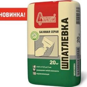 Старатели Шпаклевка Базовая Серая, 20 кг (72меш)