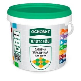 Эластичная затирка ОСНОВИТ ПЛИТСЭЙВ ХС6 Е 033 ВАНИЛЬ, 2 кг