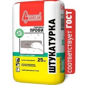 Старатели Штукатурка гипсовая ПРОФИ (белая), 25 кг