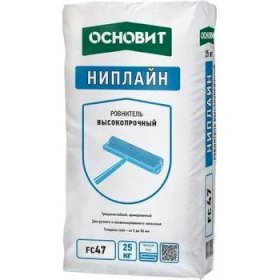 ОСНОВИТ НИПЛАЙН FC47, Ровнитель самовыравнивающийся высокопрочный, 25кг (60 меш/подд)