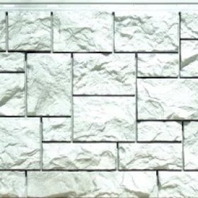 Фасадная панель FineBer (Цокольный сайдинг) Камень дикий - жемчужный