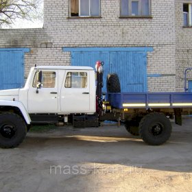 Бортовой автомобиль ГАЗ 33088 с КМУ Fassi M30