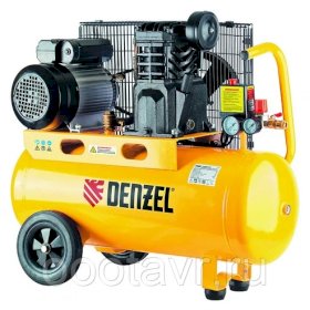 Компрессор ременный Denzel PC 2/50-400 Х-Pro (10 бар, 400 л/мин, рессивер 50 литров, 2,3 кВт, 220В)