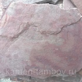 Камень природный Малиновый для облицовки толщина 1-1,5 см
