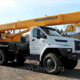 Новый автокран 25 тонн Ивановец на шасси УРАЛ 4320 NEXT 6х6 КС-45717-2