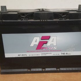Аккумулятор б/у AFA D31R 12V, 91Аh, 740А