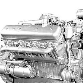 Двигатель 238АК со сцеплением и механизмом отбора мощности в сборе