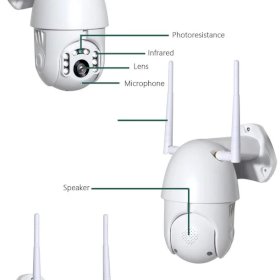 Орбита ОТ-С381 Уличная поворотная IP-видеокамера 2Mpix, Wi-Fi модуль, Micro-SD до 128Gb