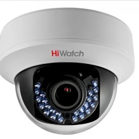 HiWatch DS-T107 (2.8-12 mm) 1Мп внутренняя купольная HD-TVI камера с ИК-подсветкой до 30м