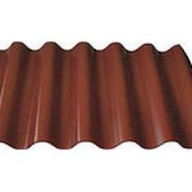 Цветной шифер 6 - волновой 1097х625 мм (шоколадный)
