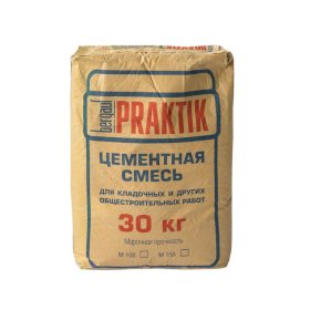 Кладочная цементная смесь М100 30кг Bergauf Praktik 1уп=48шт