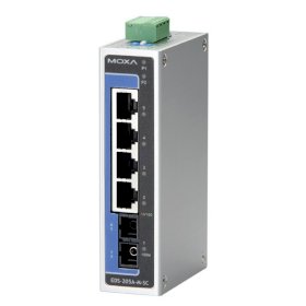 Коммутатор EDS-205A-M-SC-T 5 port switch, 4x10/100 TX, 1x100 FX, dual power