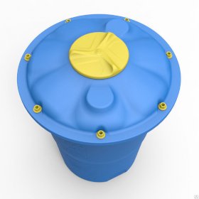 Бак пластиковый с крышкой для водоснабжения 500 л универсальный круглый