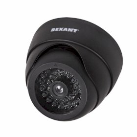 Муляж камеры внутренней, купольная с вращающимся объективом (черный), REXANT (45-0230)